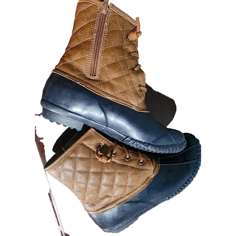 Stevies Quilted Fleece Lined Duck Boots Size‎ 5